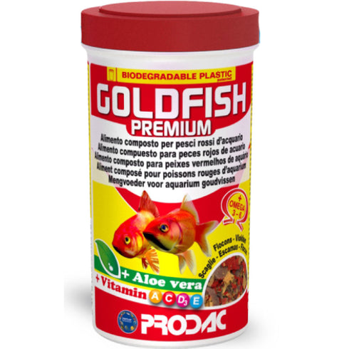 Hrana fulgi pentru carasi aurii Prodac Goldfish Premium 100ml 20g